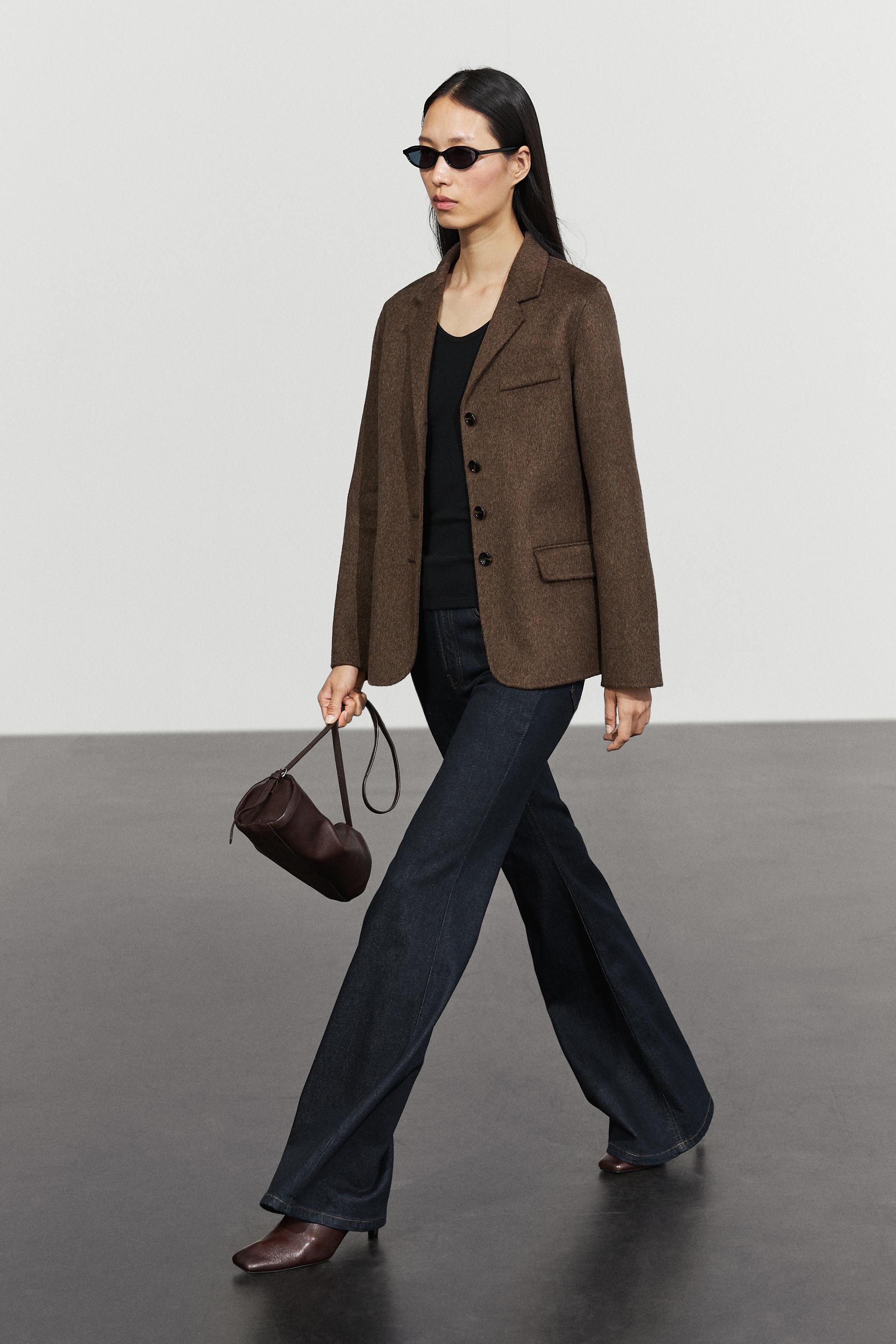 Wool blend blazer